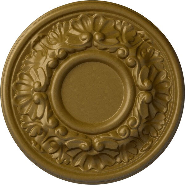 Ekena Millwork Odessa Ceiling Medallion (Fits Canopies up to 2 1/2"), Hand-Painted Gold, 7 1/2"OD x 1 1/8"P CM07ODGLS - main